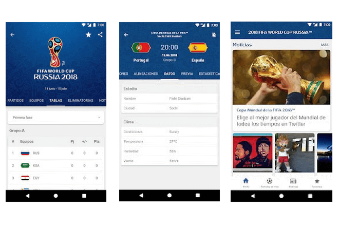Horarios y calendario del Mundial Rusia en móvil con esta app